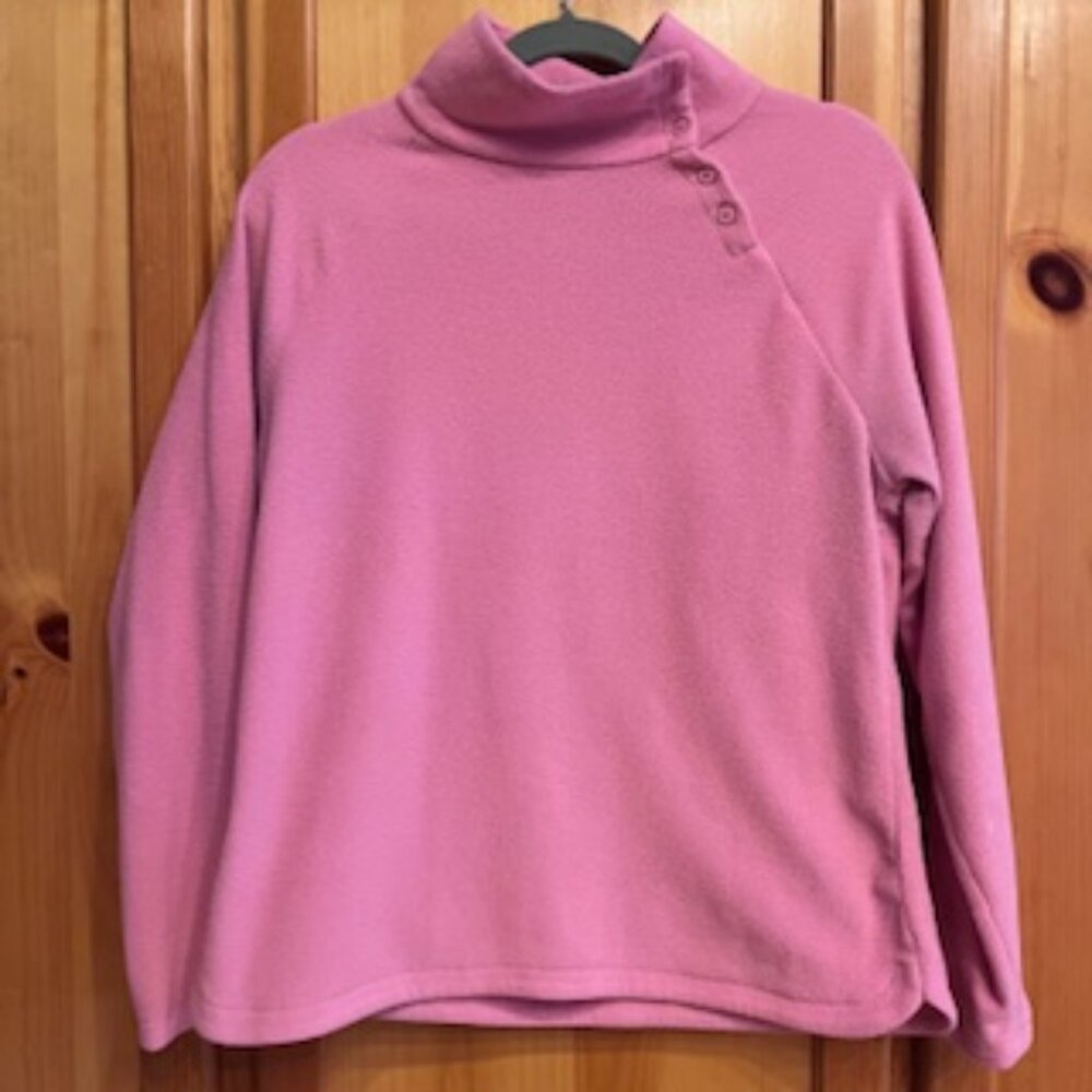 Talbots Fleece Mock Pullover Size Medium